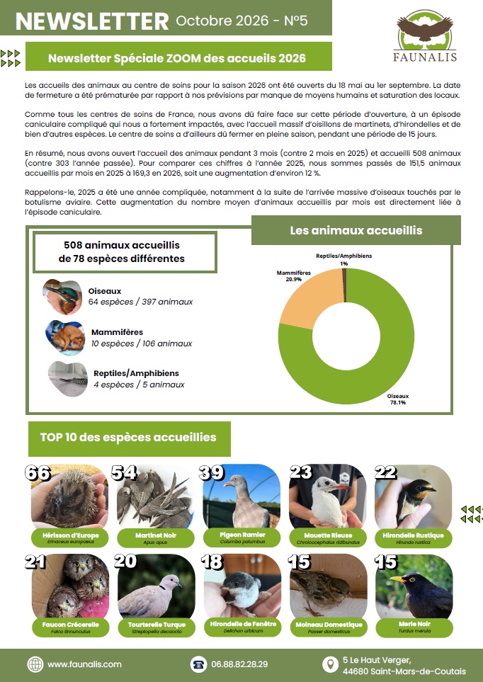 Newsletter N°5 Otobre 2026 - FAUNALIS